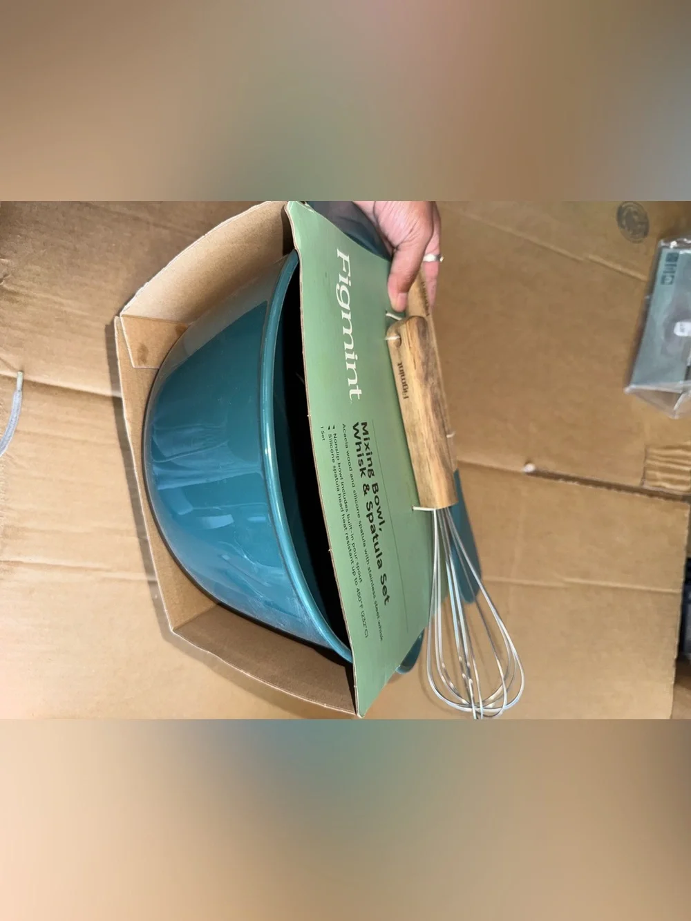 Figmint Mixing Bowl Whisk & Spatula set